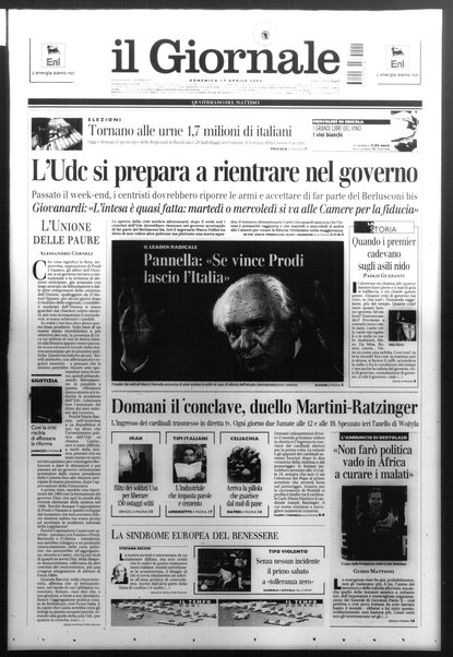 Il giornale : quotidiano del mattino